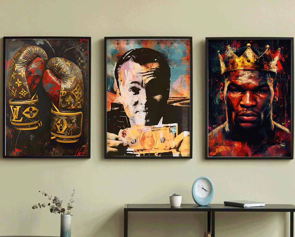 Printable wall art bundle featuring a variety of styles including botanical, abstract, and minimalist designs.