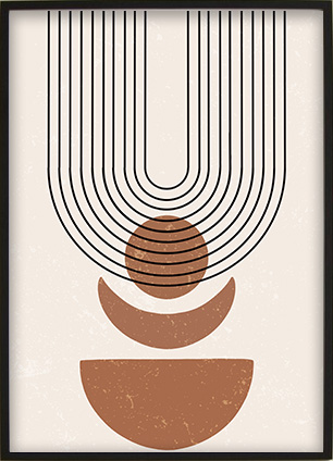 Printable wall art with a minimalist geometric design.